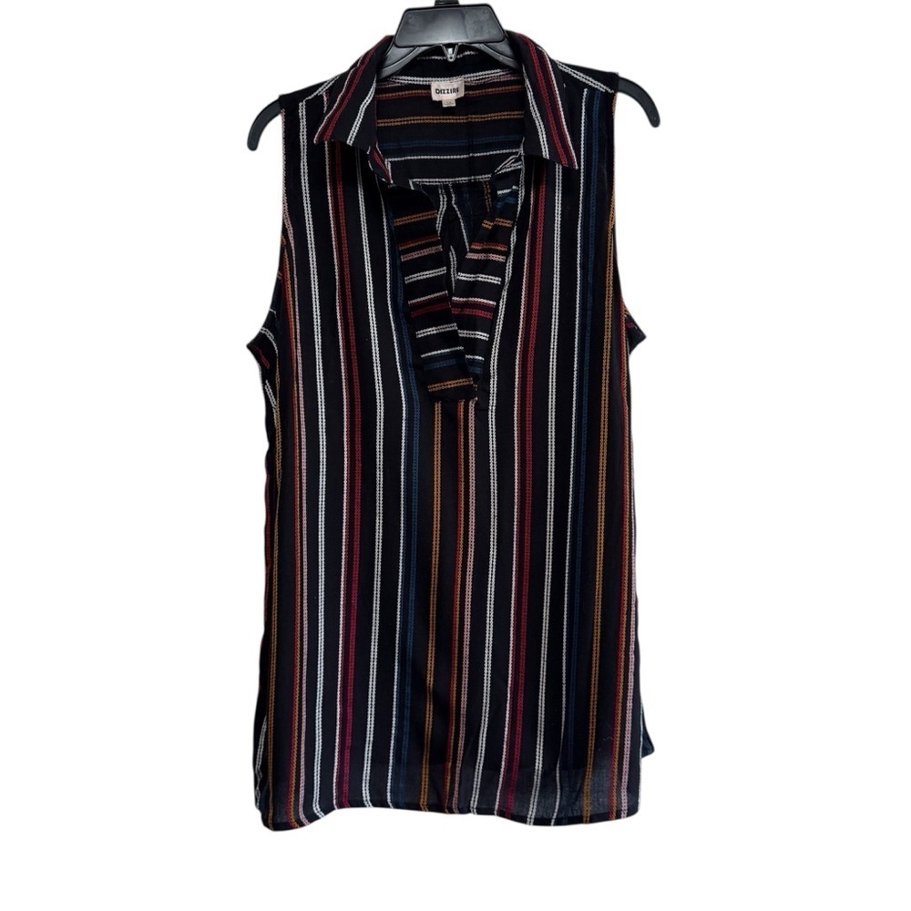 🧨 5/$25 Women’s Boho Multicolor Striped Sleeveless Top